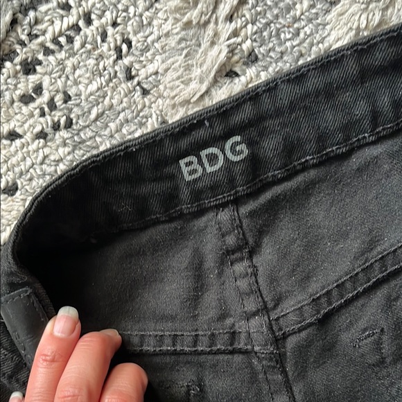 BDG Women's Black Denim Shorts - Picture 3 of 5